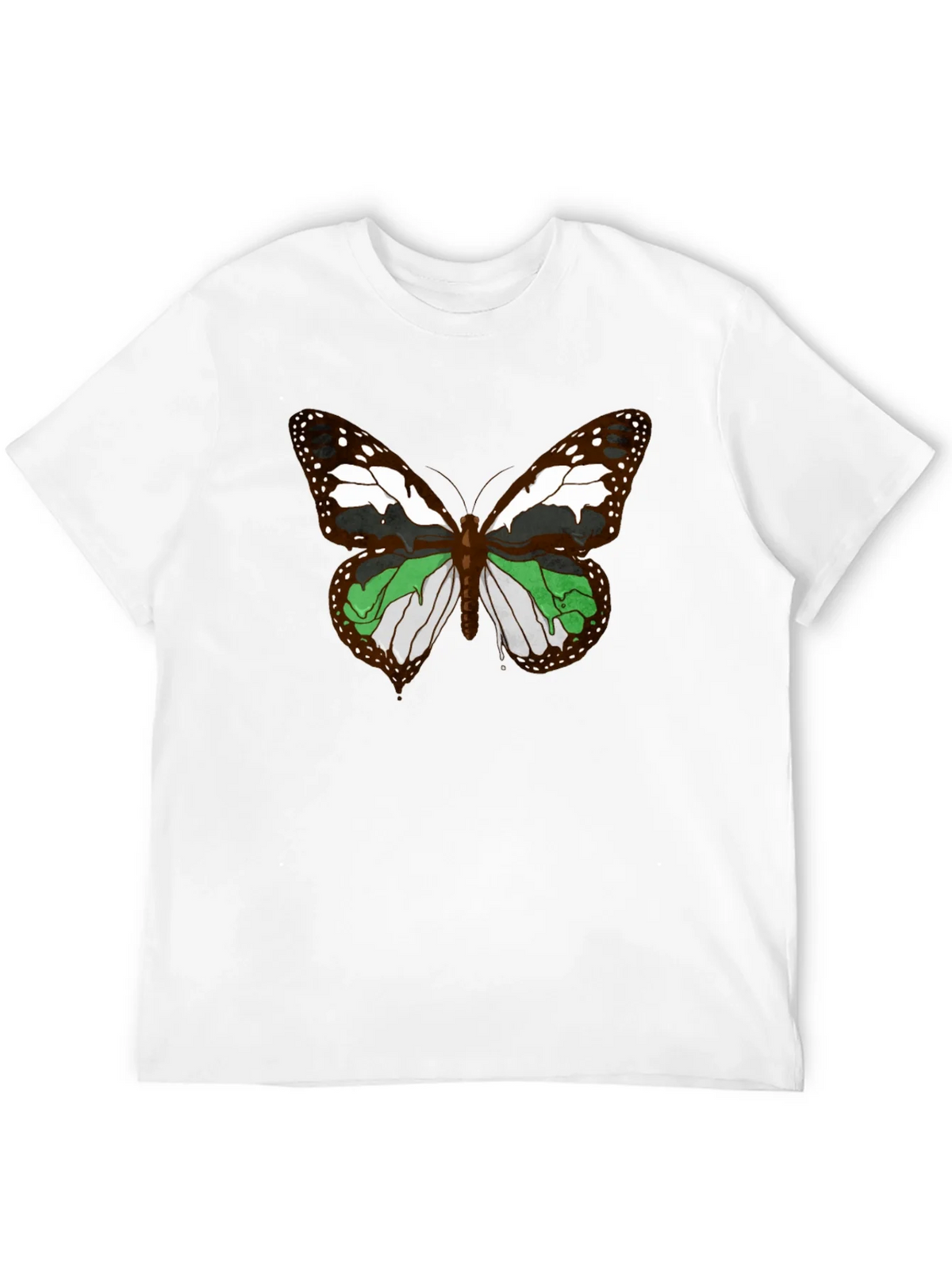 Butterfly Graphic T-Shirt - Black Cotton Tee