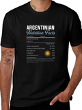 Argentinian Nutrition Facts Graphic T-Shirt