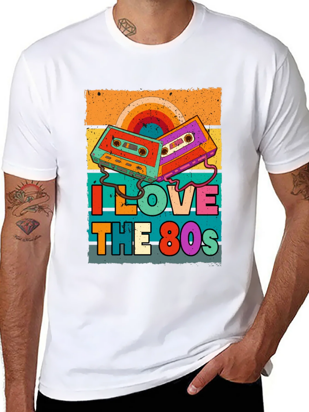 I Love the 80s Retro Cassette Tape T-Shirt