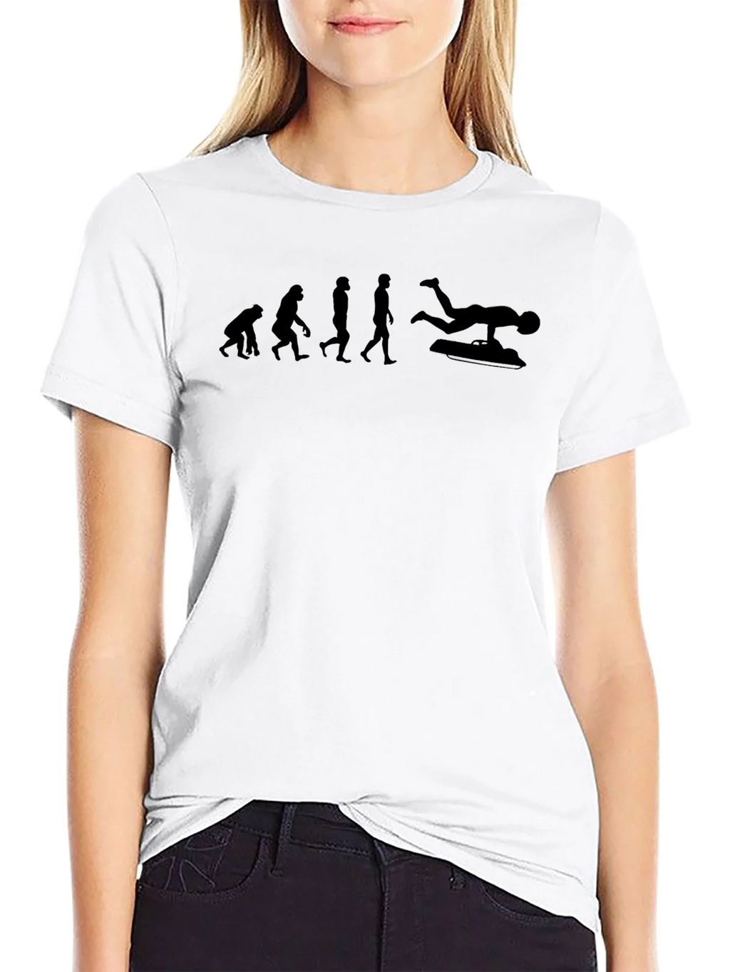 Evolution of Bodyboarding Black T-Shirt