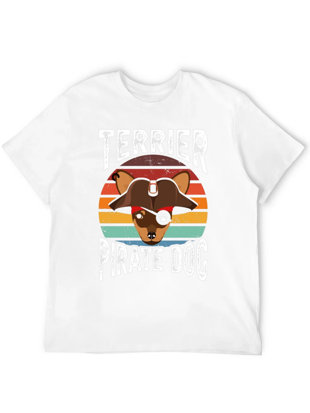 Terrier Pirate Dog Graphic T-Shirt