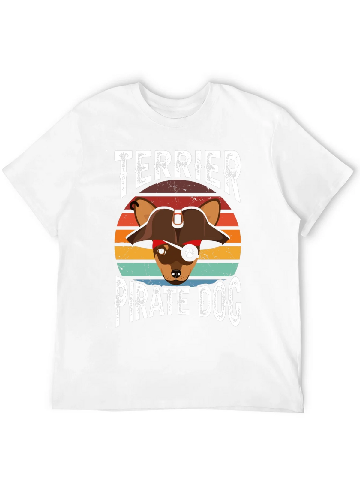 Terrier Pirate Dog Graphic T-Shirt