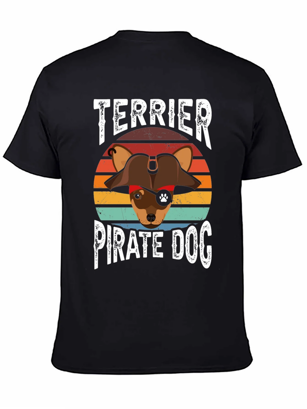 Terrier Pirate Dog Graphic T-Shirt