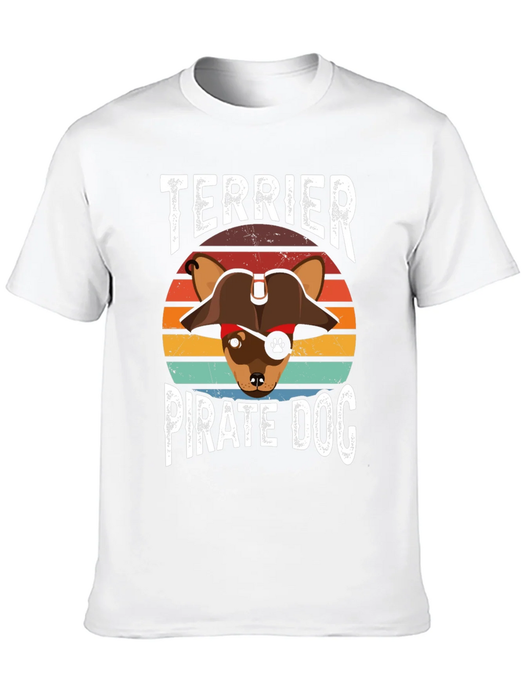 Terrier Pirate Dog Graphic T-Shirt