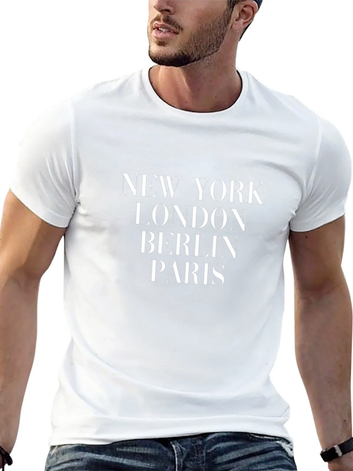 New York London Berlin Paris Graphic Tee