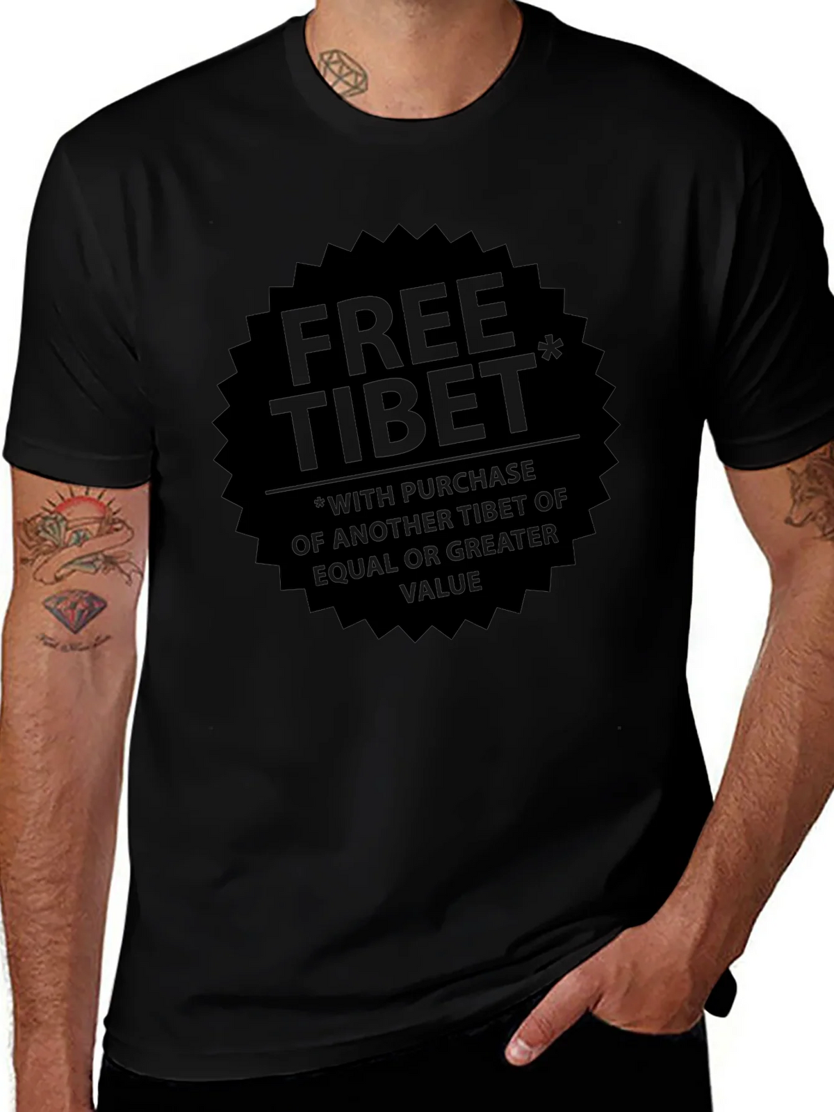 Free Tibet Graphic T-Shirt