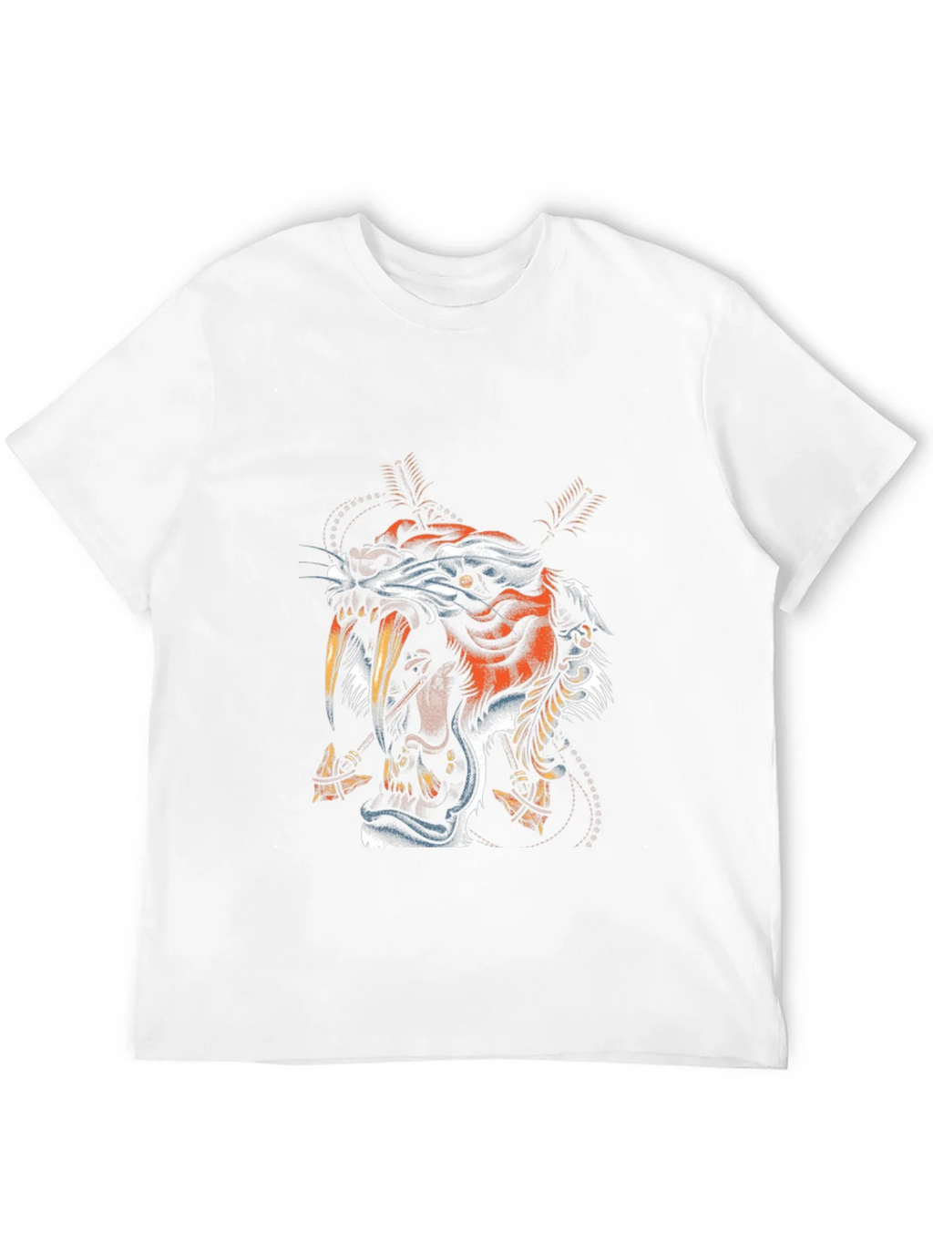 Tiger Graphic Print Black T-Shirt