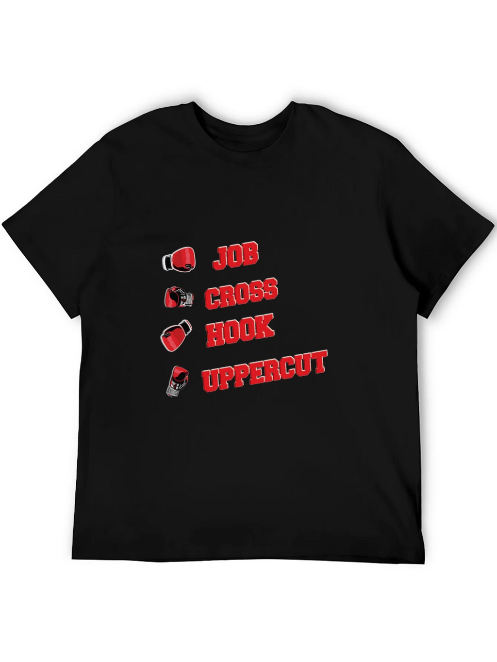 Boxing Punch T-Shirt - Jab Cross Hook Uppercut