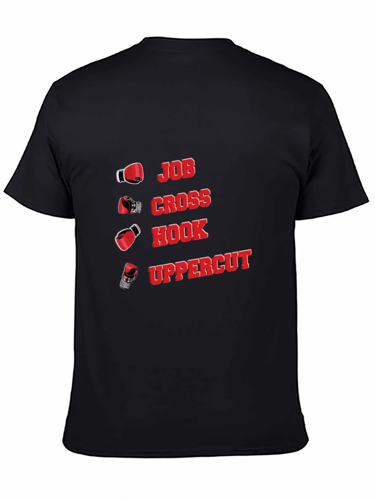 Boxing Punch T-Shirt - Jab Cross Hook Uppercut