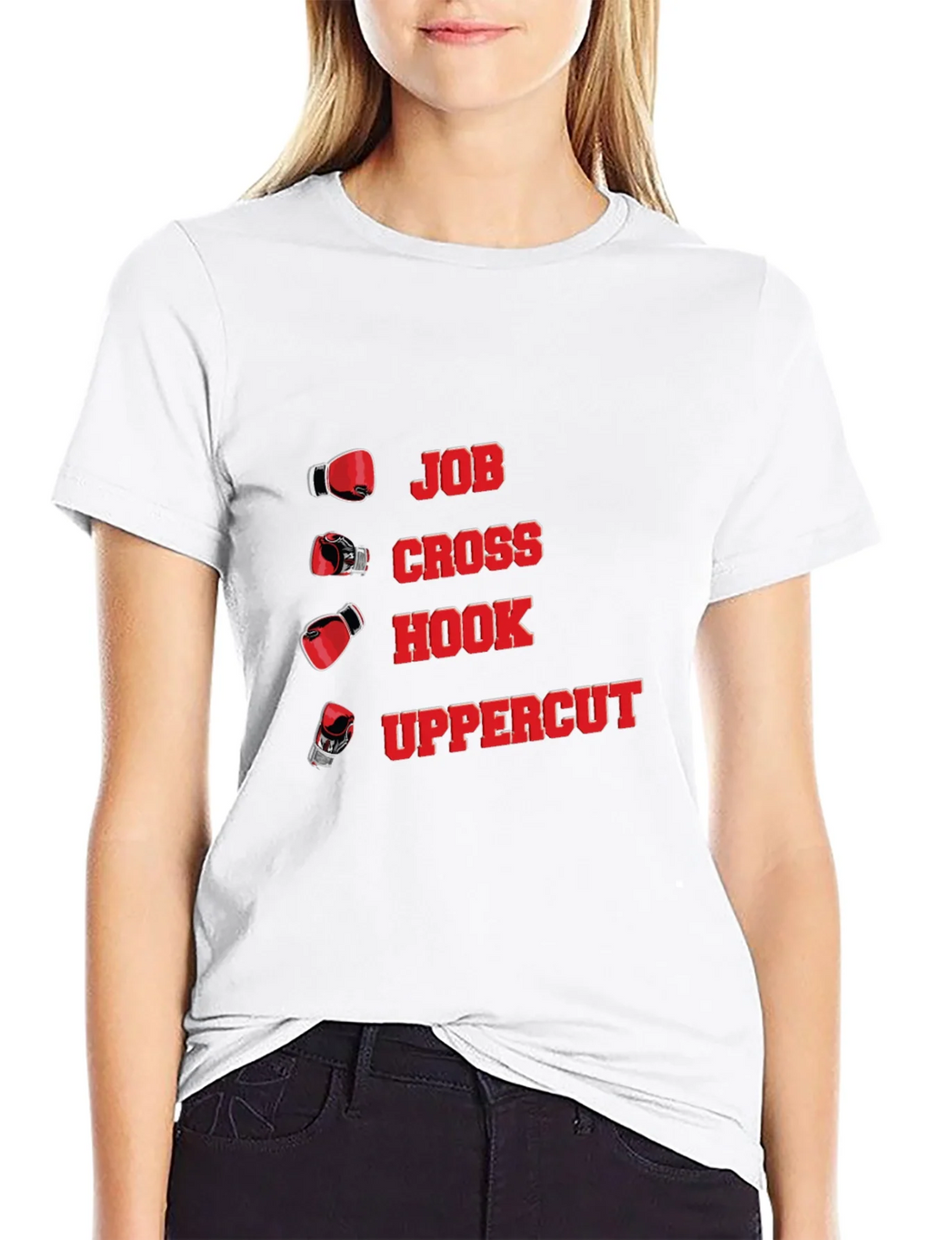 Boxing Punch T-Shirt - Jab Cross Hook Uppercut