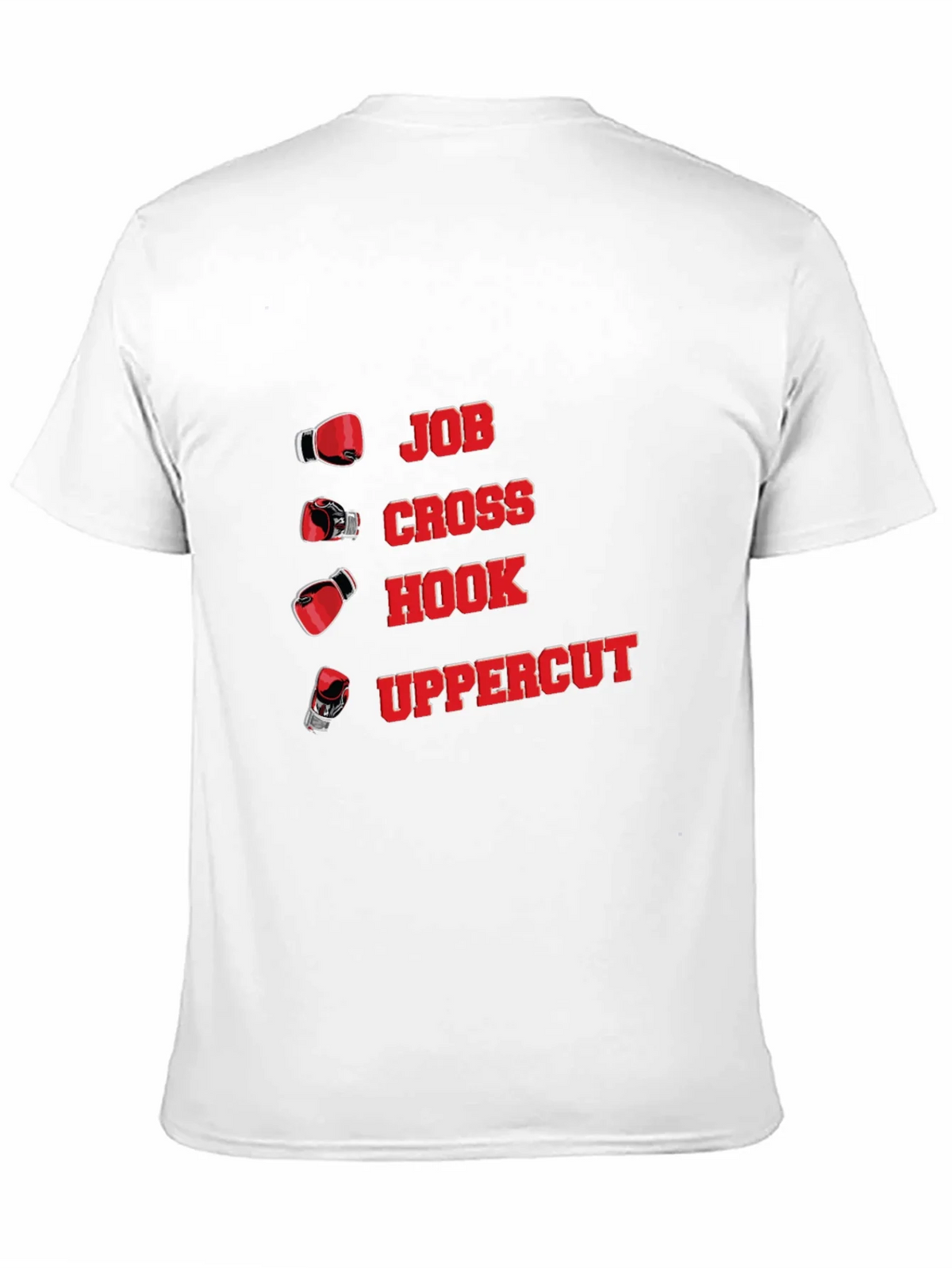 Boxing Punch T-Shirt - Jab Cross Hook Uppercut