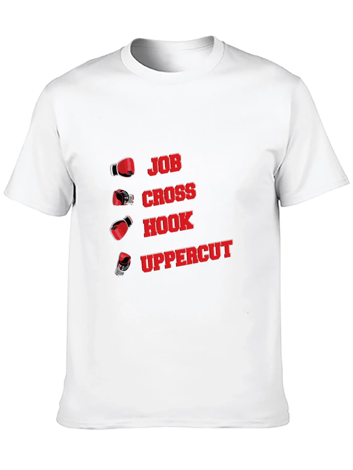 Boxing Punch T-Shirt - Jab Cross Hook Uppercut