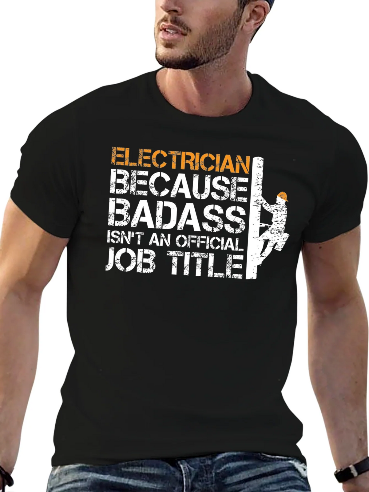 Electrician Badass Job Title T-Shirt