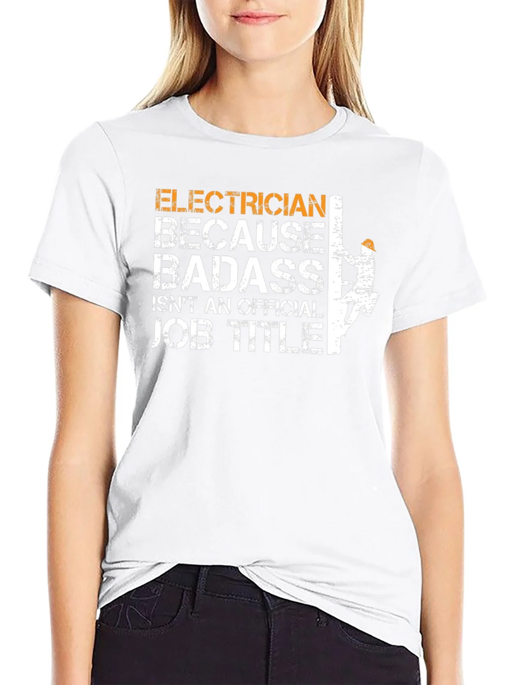 Electrician Badass Job Title T-Shirt