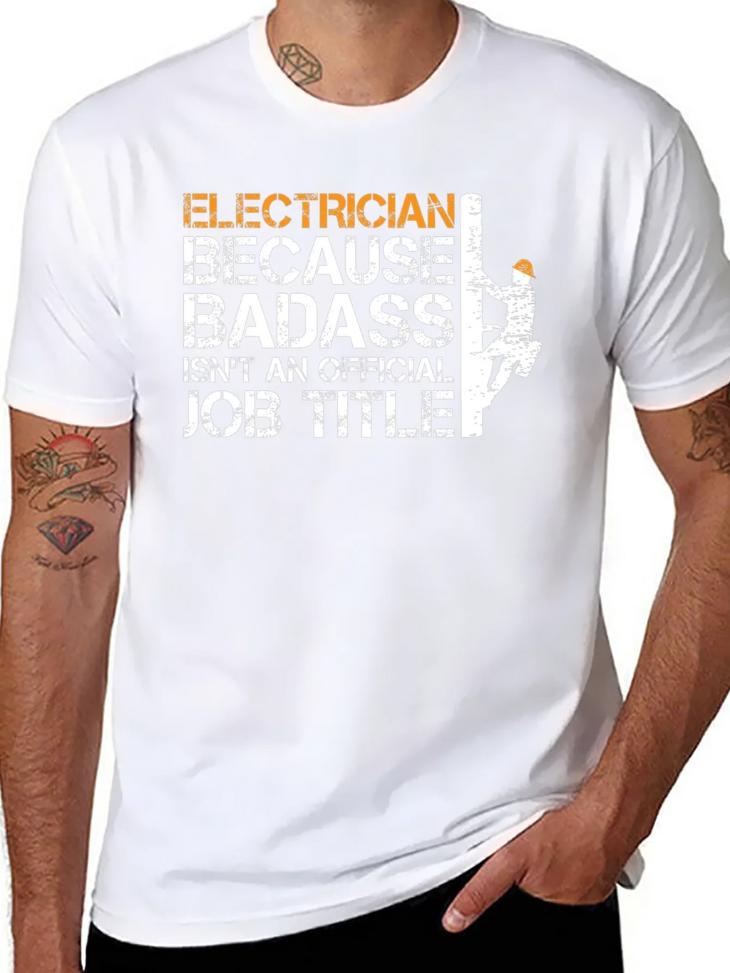 Electrician Badass Job Title T-Shirt