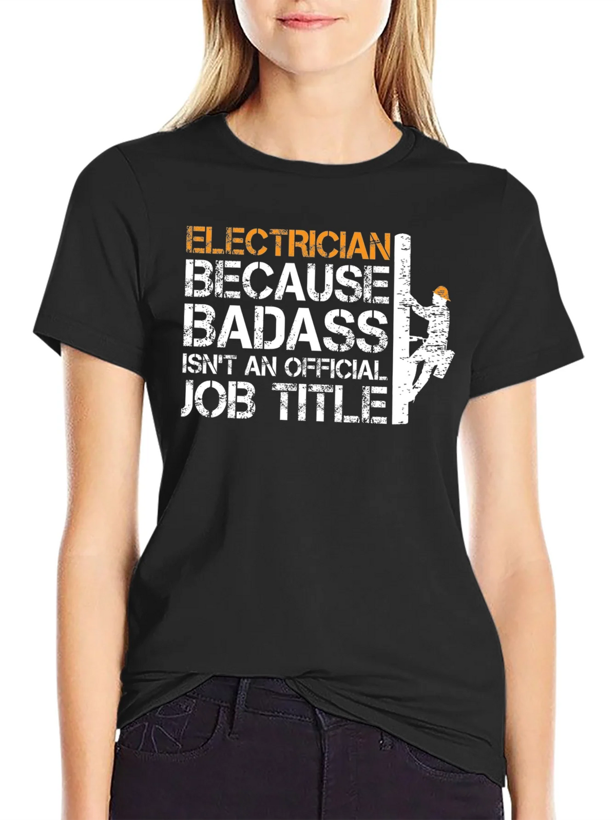 Electrician Badass Job Title T-Shirt