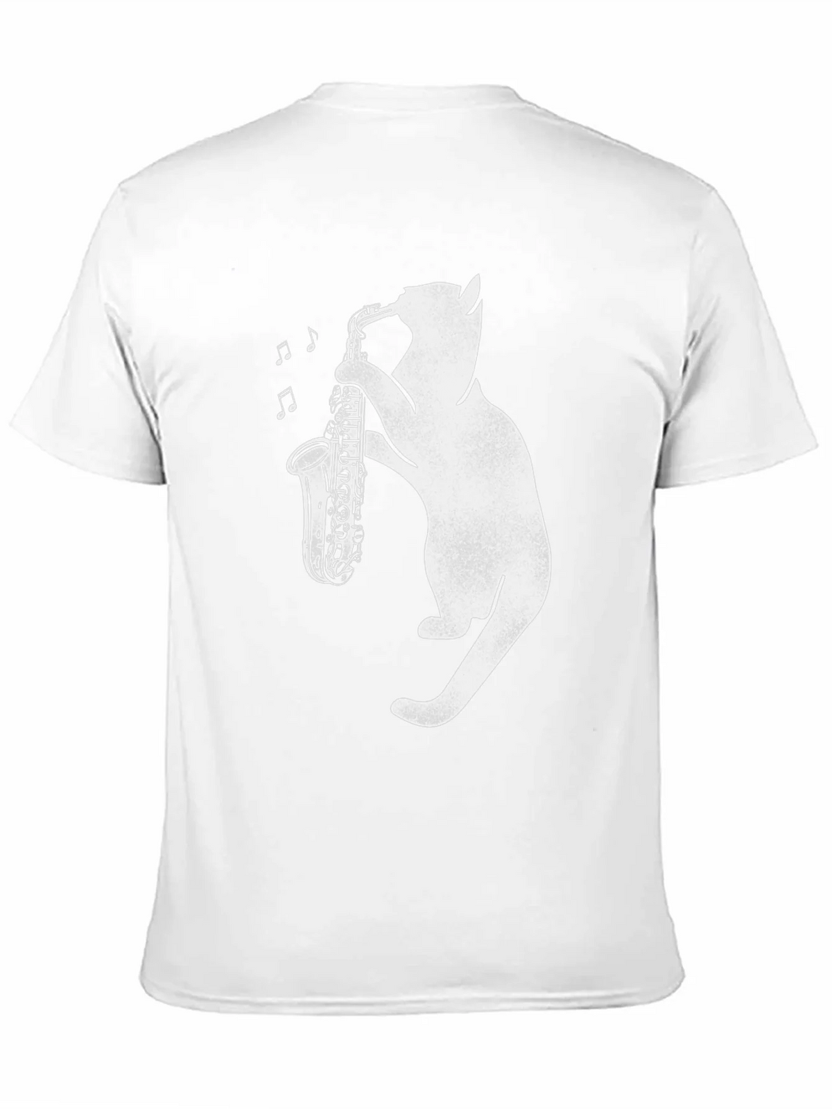 Cat Saxophone T-Shirt: Cool Music Lover Tee