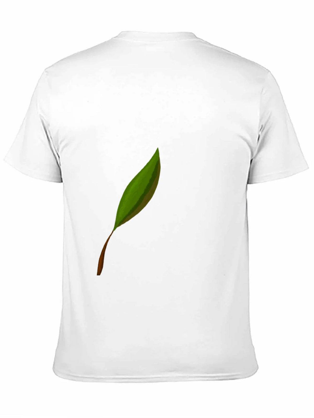 Leaf Graphic Print Black Tee