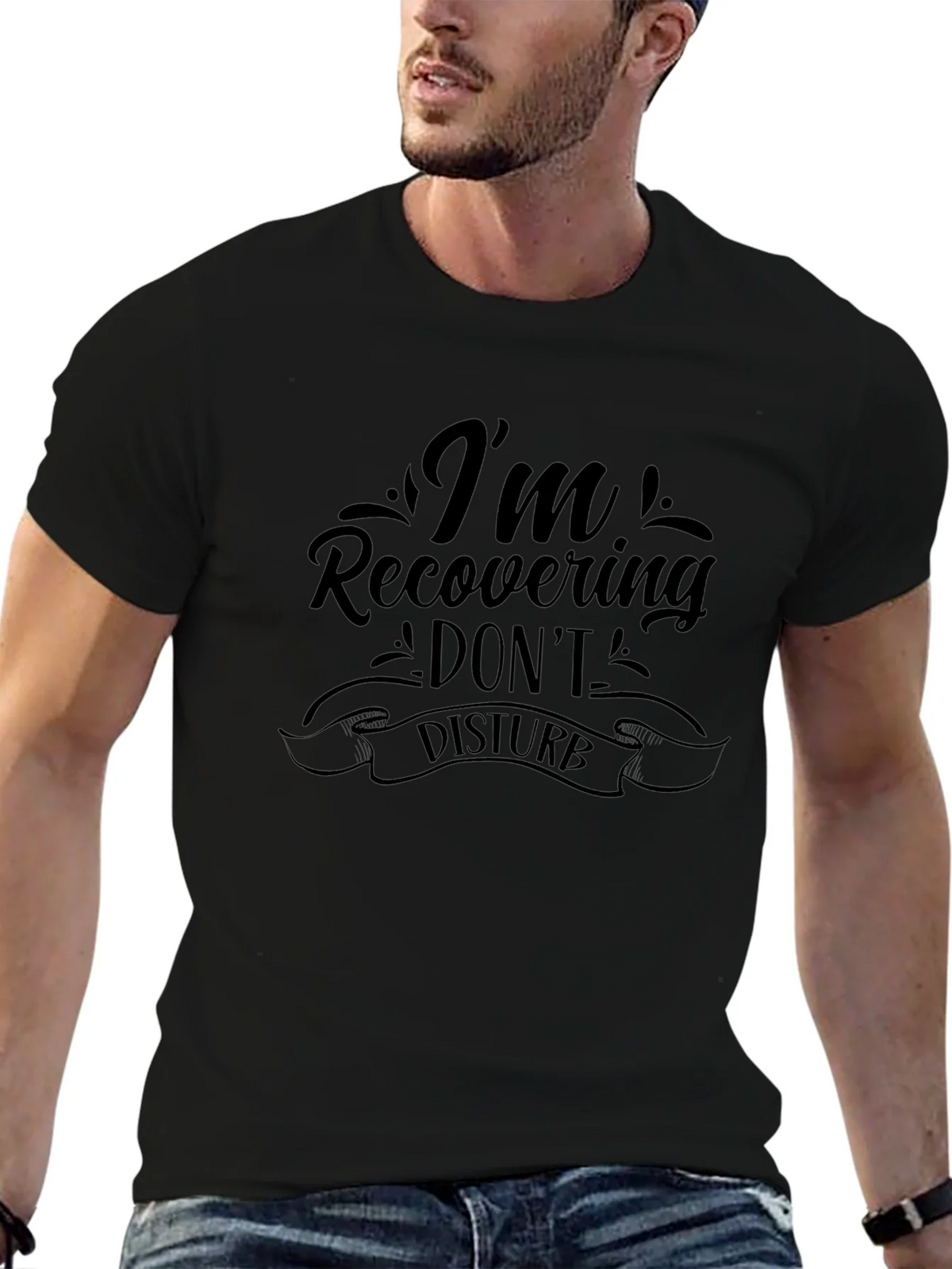 Recovering Dont Disturb Graphic Tee