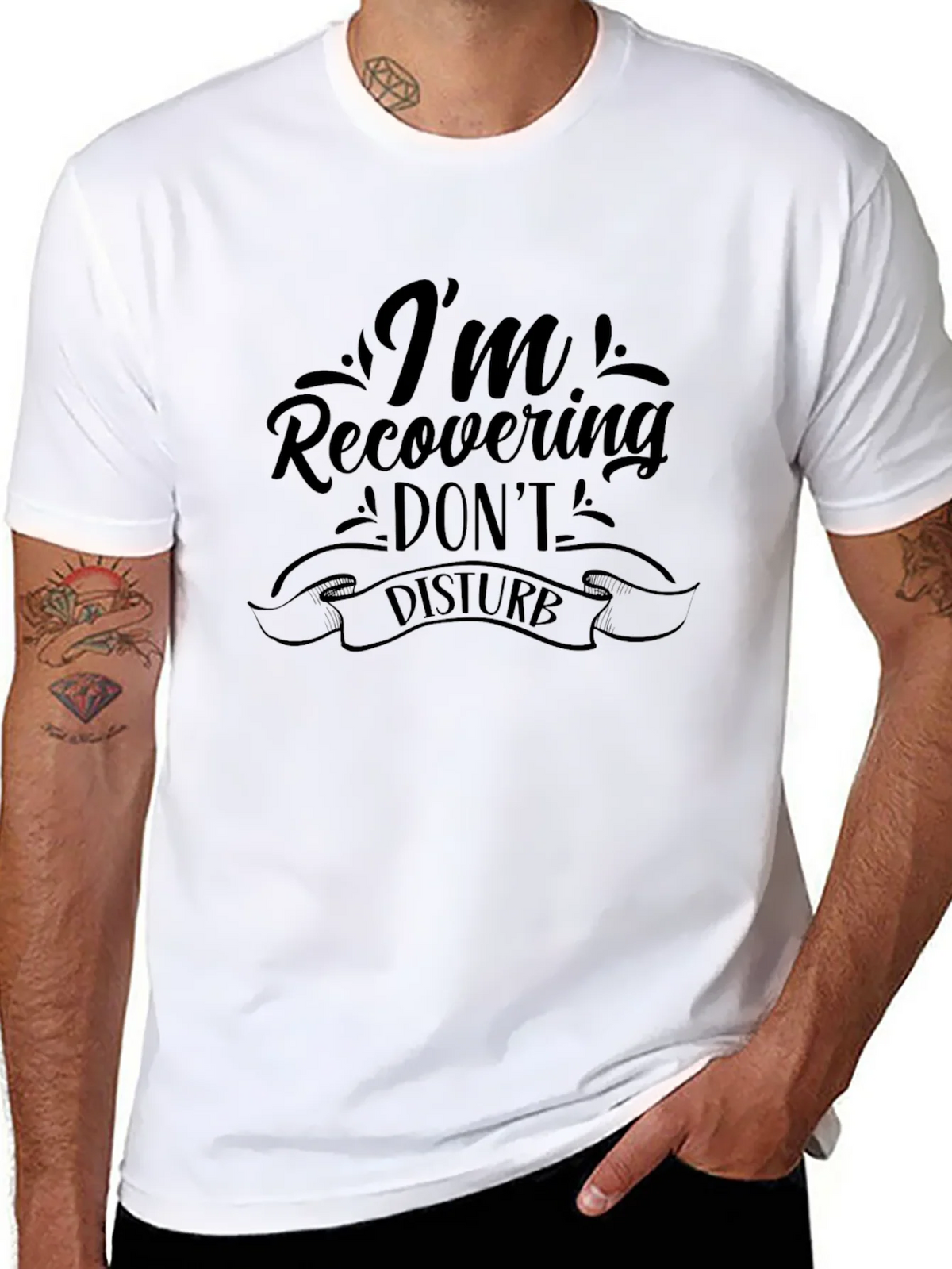 Recovering Dont Disturb Graphic Tee