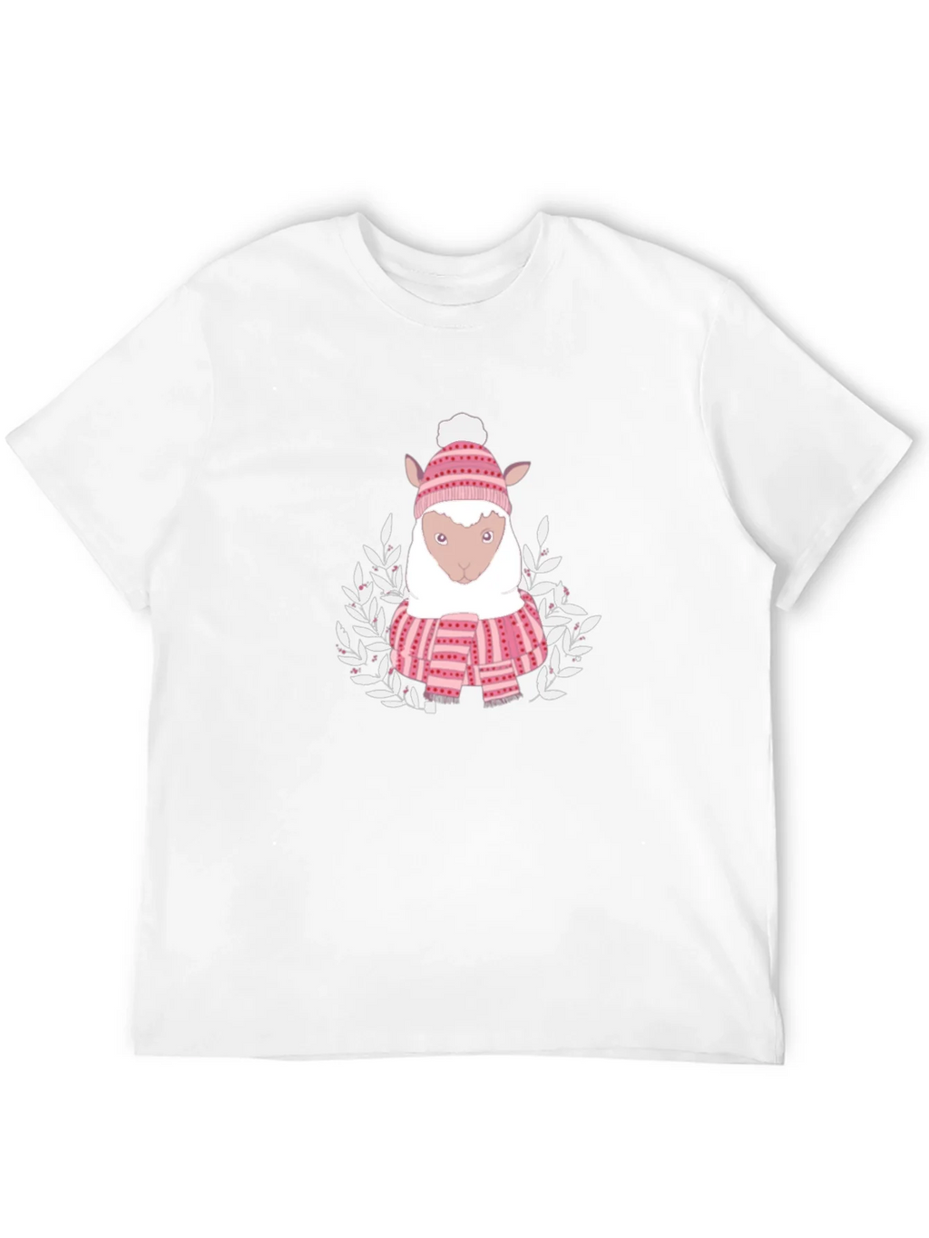 Cute Sheep in Winter Gear T-Shirt