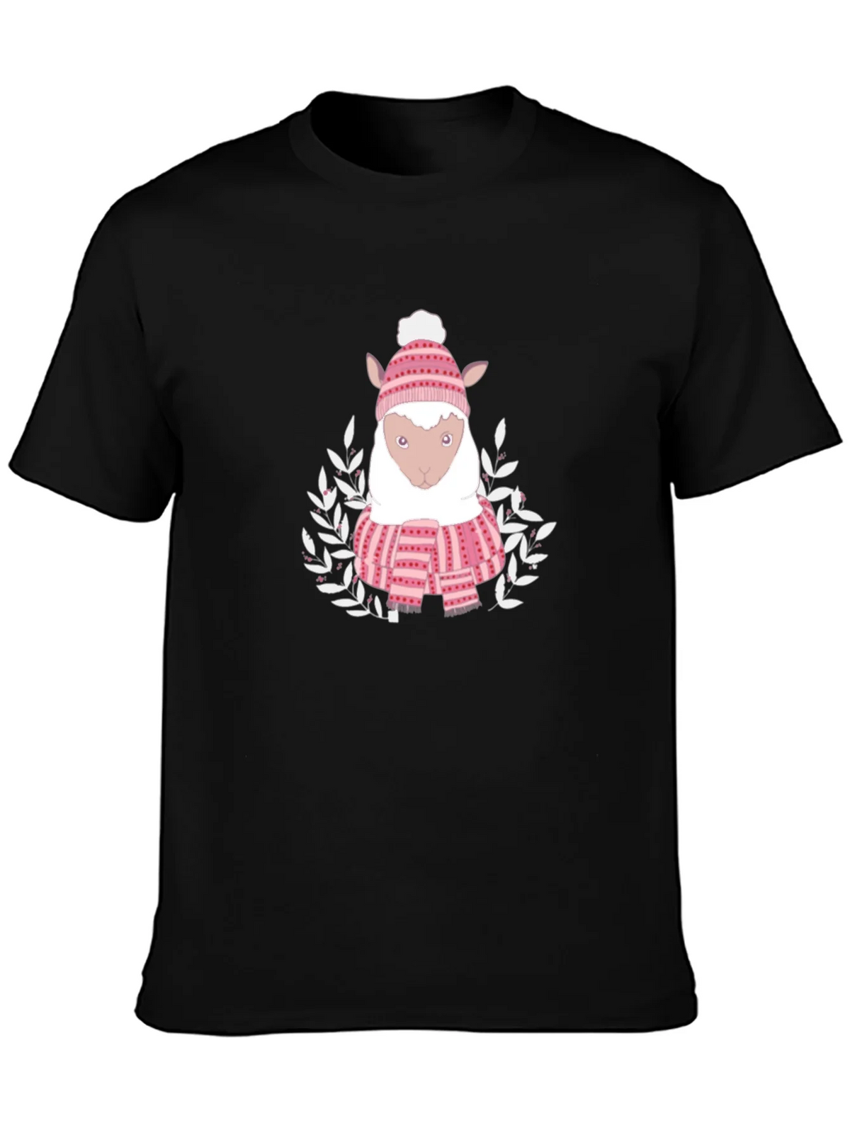 Cute Sheep in Winter Gear T-Shirt