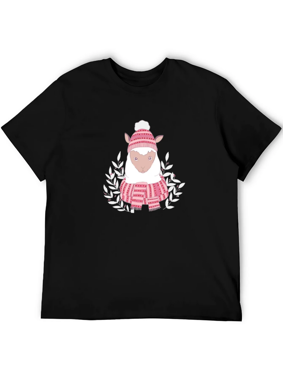Cute Sheep in Winter Gear T-Shirt