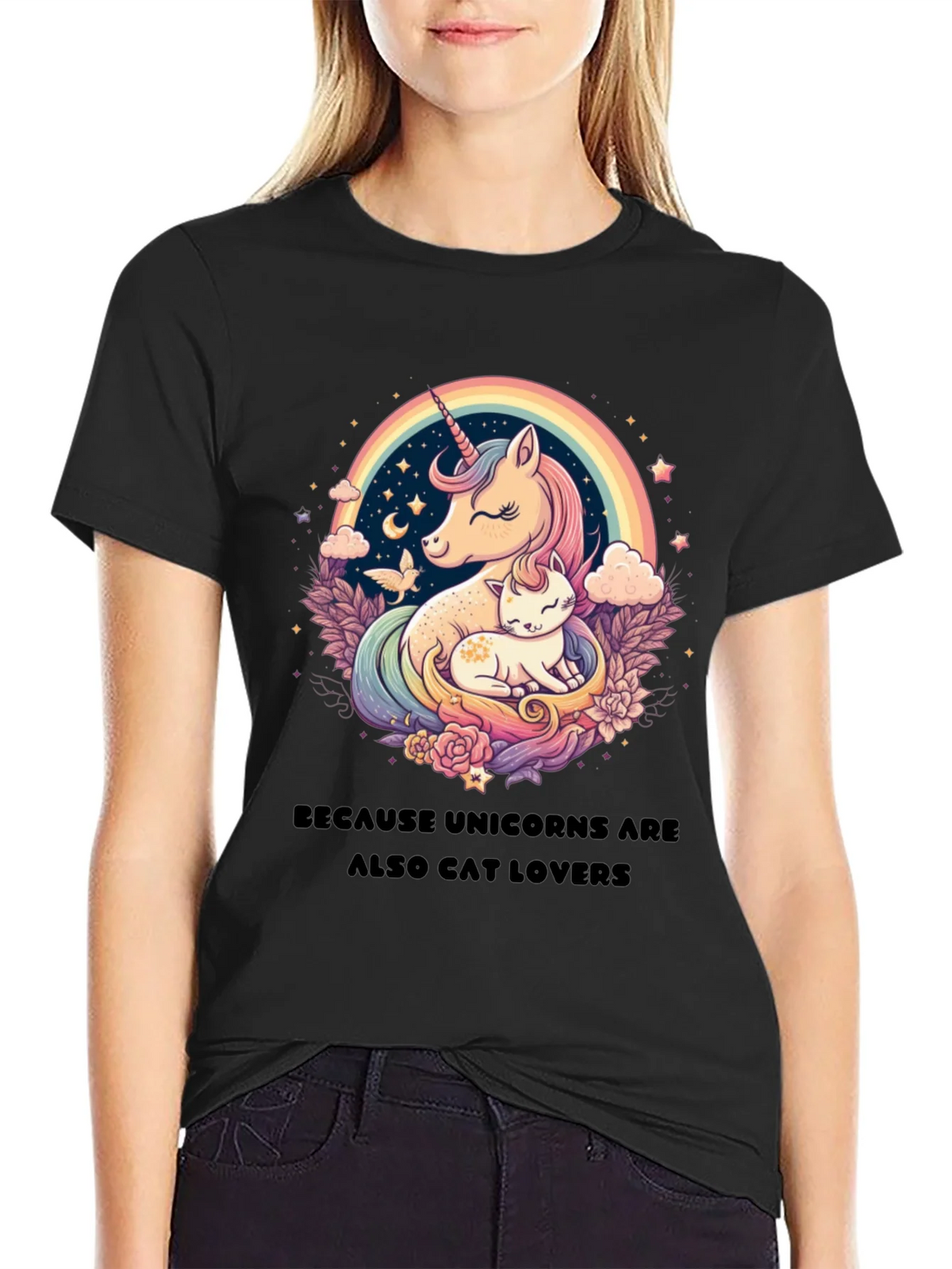 Unicorn & Cat Lover T-Shirt
