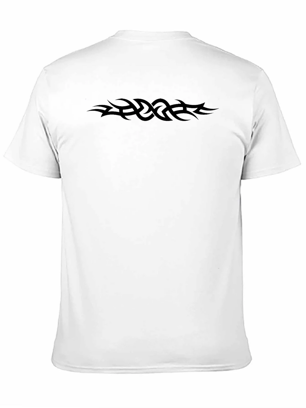 Tribal Tattoo T-Shirt - Black Crew Neck