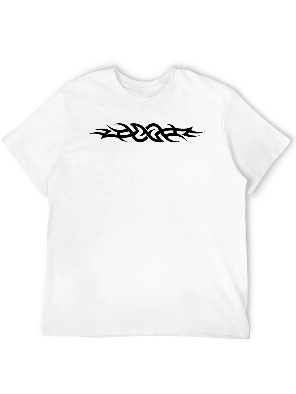 Tribal Tattoo T-Shirt - Black Crew Neck